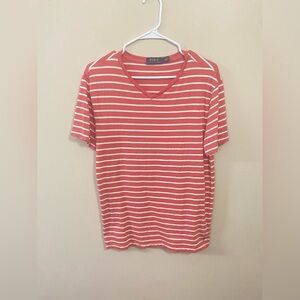 Polo by Ralph Lauren Red and White Short Sleeve Tee